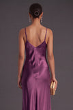 Black Mermaid Spaghetti Straps Long Bridesmaid Dress