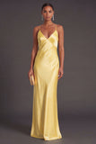 Black Mermaid Spaghetti Straps Long Bridesmaid Dress