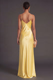Black Mermaid Spaghetti Straps Long Bridesmaid Dress