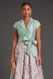 Collar Neck Floral A Line Navy Long Wedding Guest Dress