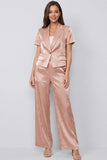 Single Breasted Dusty Rose Peak Lapel 2 Piece Business Suits
