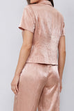 Single Breasted Dusty Rose Peak Lapel 2 Piece Business Suits