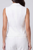 Ivory Shawl Lapel 2 Piece Slim Fit Business Suits with Buttons
