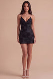 Fuchsia Floral Bodycon Short Cocktail Party Dress