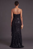Light Pink Ruffled Mermaid Sparkly Long Formal Dress
