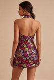 Sparkly Sequined Black Bodycon Short Cocktail Party Dress