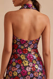 Sparkly Sequined Black Bodycon Short Cocktail Party Dress