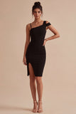 Bodycon Black One Shoulder Little Black Dress
