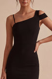 Bodycon Black One Shoulder Little Black Dress