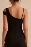 Bodycon Black One Shoulder Little Black Dress
