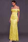 White Appliqued Floral Satin Long Wedding Reception Dress