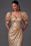 Sheath English Rose Sweetheart Glitter Midi Formal Dress