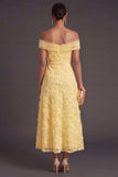 Green Sparkly Floral Off the Shoulder Mermaid Long Wedding Guest Dress with Beading