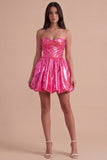 Sparkly Green Metallic Sweetheart A Line Short Cocktail Dress