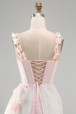 Sparkly Blush Sequin Beaded Corset Short Cocktail Dress