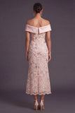 Yellow Floral Off the Shoulder Mermaid Long Formal Dress