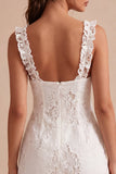 White Ruffled Square Neck Bodycon Short Bridal Shower Dress