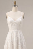 Ivory Corset Floral A Line Asymmetrical Engagement Dress