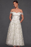 Light Green A Line Floral Long Wedding Guest Dress