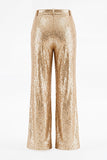 Champagne Sparkly Sequins 2 Piece Shawl Lapel Women Suits with Pocket
