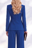 Fresh Emerald 2 Piece Ruched Women Suits with Button
