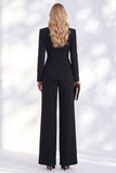 Fresh Emerald 2 Piece Ruched Women Suits with Button