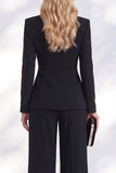 Fresh Emerald 2 Piece Ruched Women Suits with Button