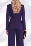 Fresh Emerald 2 Piece Ruched Women Suits with Button
