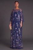 Saprkly Sequins Green Floral Boat Neck A-Line Long Formal Dress