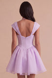 Mint Green A Line High Waist Short Cocktail Dress