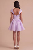 Mint Green A Line High Waist Short Cocktail Dress