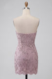 Fog Sparkly Sequins Bodycon Ruched Short Cocktail Dress