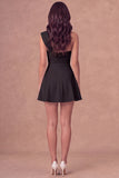 White One Shoulder A Line Short Bridal Shower Dress