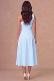 White A Line One Shoulder Maxi Engagement Dress