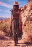 White A Line Sweetheart Flutter Sleeves High-Low Boho Wedding Dress with Belt