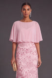 Black Sparkly Sequins Beaded Floral Boat Neck Long Formal Dress with Cape