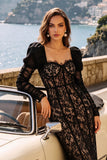 White Corset Sheath Square Neck Long Engagement Party Dress with Lace