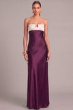 Black Keyhole Satin Mermaid Spaghetti Straps Long Formal Dress