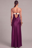 Black Keyhole Satin Mermaid Spaghetti Straps Long Formal Dress