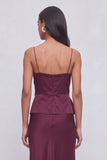 Dark Red Mermaid Spaghetti Straps Ruched Maxi Formal Dress