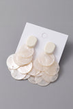 Long Drop Ivory Cascading Mother of Pearl Tassel Statement Long Drop Earrings