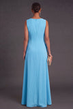 Hot Pink Floral Boat Neck A Line Long Formal Dress
