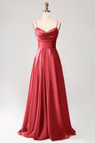Green A Line Cowl Neck Prom Dress with Sequins
