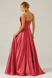 A Line Green Cowl Neck Bridesmaid Dress with Sequins