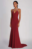 Pink Halter Sheath Floor Length Formal Dress with Beading