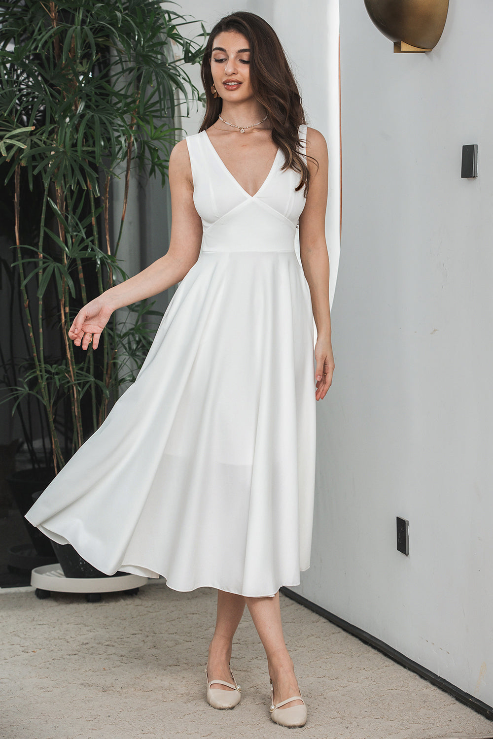 Womens short white dress hotsell