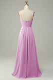 Sleeveless Spaghetti Straps Empire Waist Bridesmaid Dress