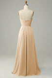 Sleeveless Spaghetti Straps Empire Waist Bridesmaid Dress