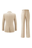 Lilac Peak Lapel 2 Piece Women Prom Suits with Sash