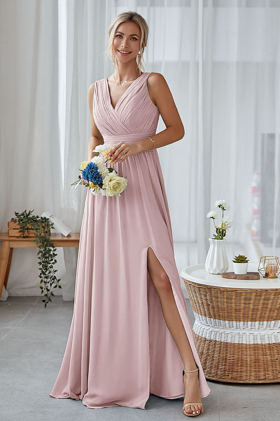 dusty rose bridesmaid dresses uk Amazingly Popular Dusty Rose Bridesmaid Dresses